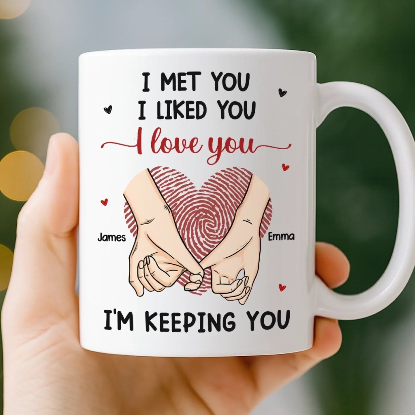 Custom Mug - Personalized Anniversary Wedding Gifts For Husband And Wife, Him And Her - You Are My Safe Place