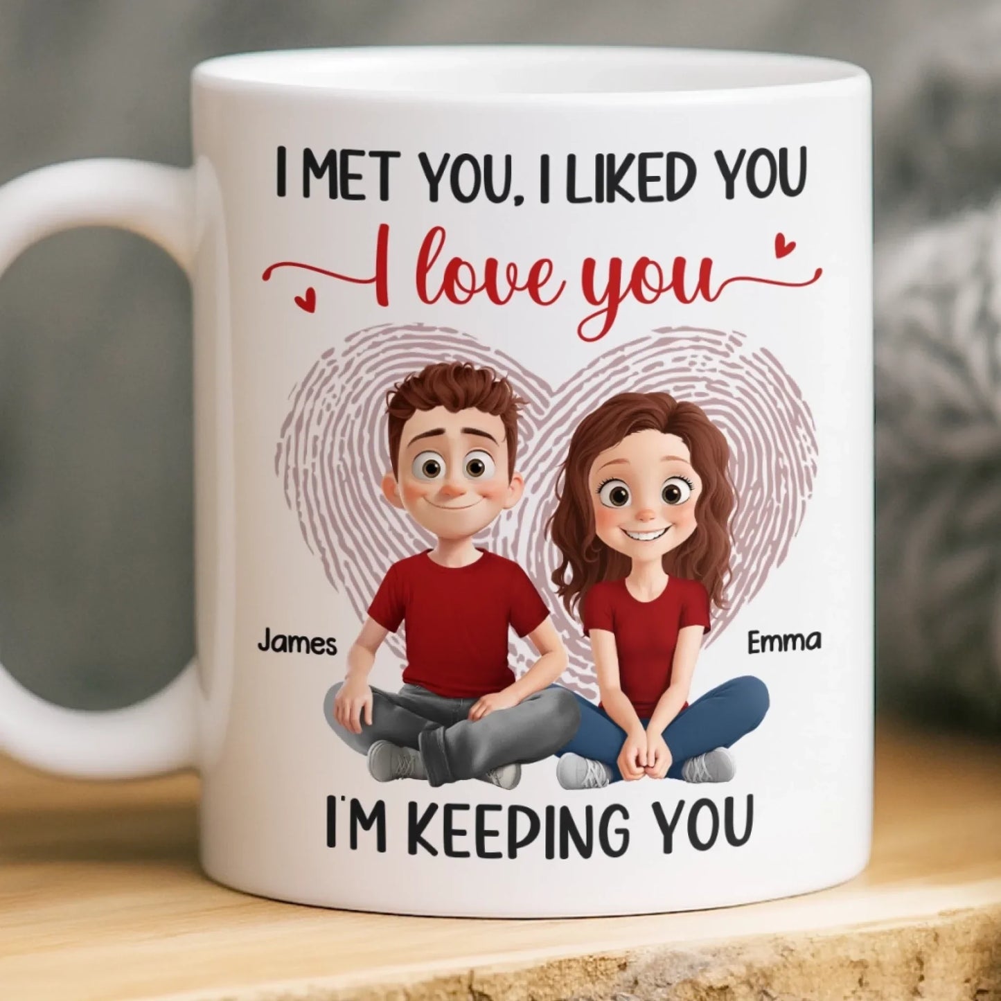 Custom Mug - Personalized Anniversary Wedding Gifts For Husband And Wife, Him And Her - Life Is Sweeter Together
