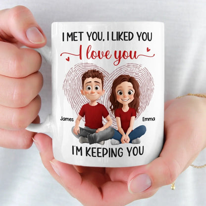 Custom Mug - Personalized Anniversary Wedding Gifts For Husband And Wife, Him And Her - Life Is Sweeter Together