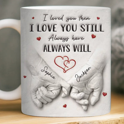 Custom 3D Inflated Effect Printed Mug - Personalized Anniversary Wedding Gifts For Husband And Wife, Him And Her - Love Grows Stronger With Us