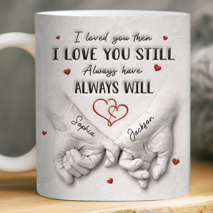 Custom 3D Inflated Effect Printed Mug - Personalized Anniversary Wedding Gifts For Husband And Wife, Him And Her - Love Grows Stronger With Us
