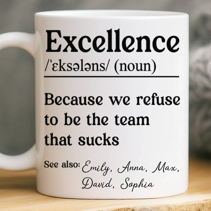 Custom Mug - Personalized Birthday Gifts For Coworker, Work Bestie - Dream Team