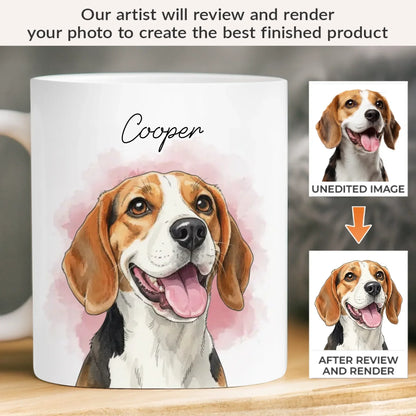 Custom Photo Mug - Personalized Christmas Birthday Gifts For Dog Cat Lovers, Dog Dad And Mom, Cat Owners - My Sunshine Pup