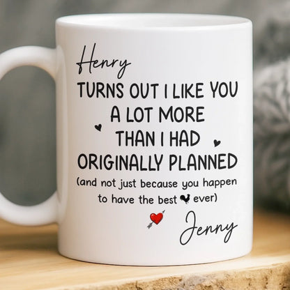 Custom Mug - Personalized Anniversary Wedding Gifts For Husband And Wife, Him And Her - We Grow Better Together