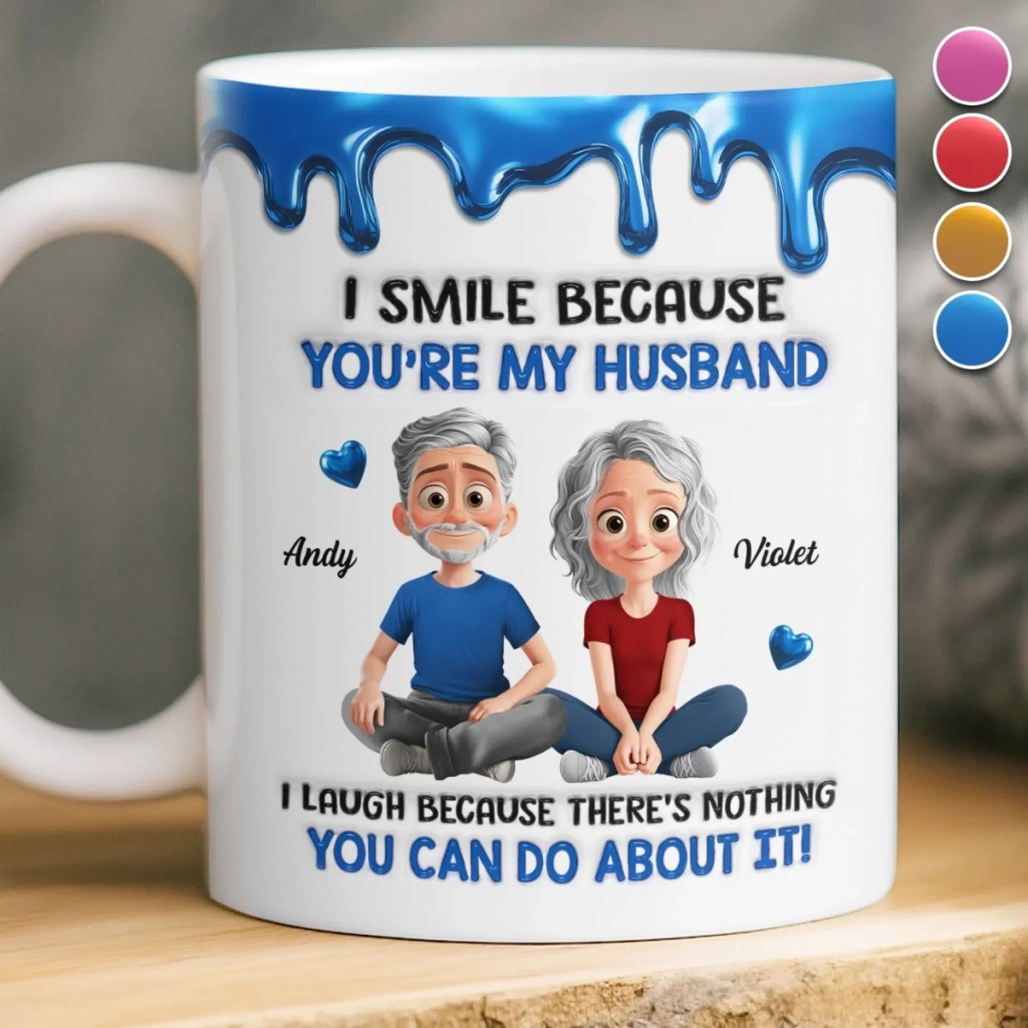 Custom 3D Inflated Effect Printed Mug - Personalized Anniversary Wedding Gifts For Husband And Wife, Him And Her - Love That Feels Like Home