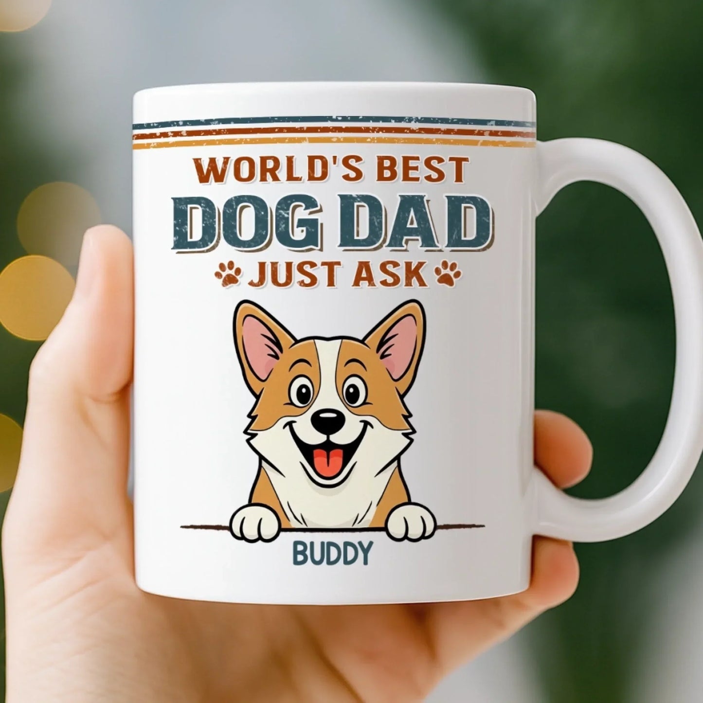 Custom Mug - Personalized Birthday Gifts For Dog Lovers, Dog Dad And Mom - Life Feels Better With Pets