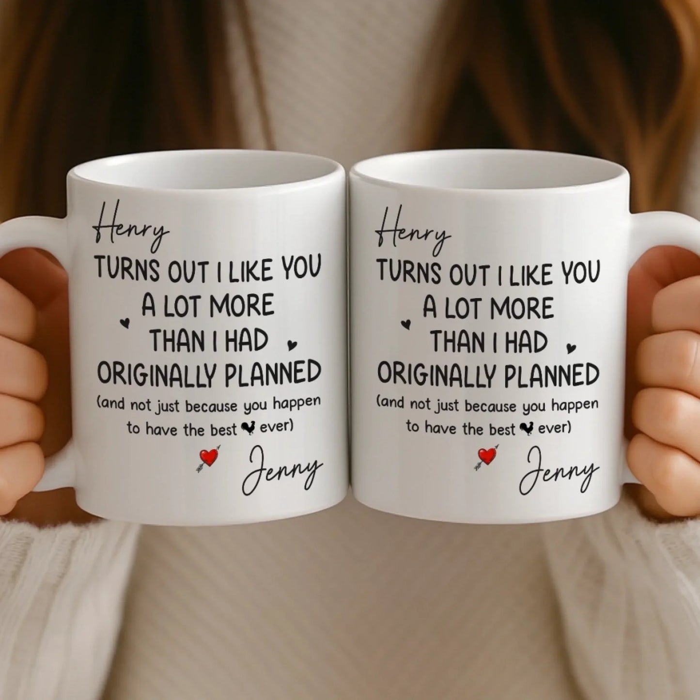 Custom Mug - Personalized Anniversary Wedding Gifts For Husband And Wife, Him And Her - We Grow Better Together