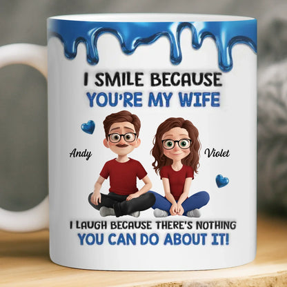 Custom 3D Inflated Effect Printed Mug - Personalized Anniversary Wedding Gifts For Husband And Wife, Him And Her - Love That Feels Like Home
