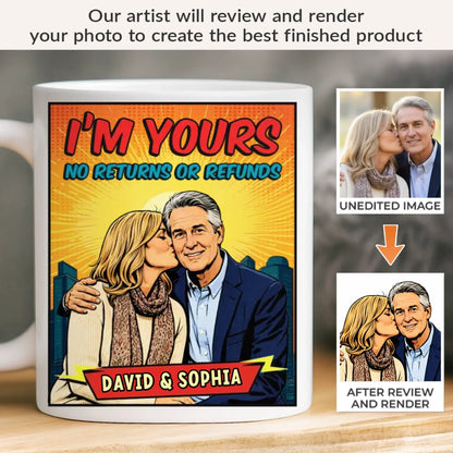 Custom Photo Mug - Personalized Anniversary Wedding Gifts For Husband And Wife, Him And Her - Built On Care And Trust