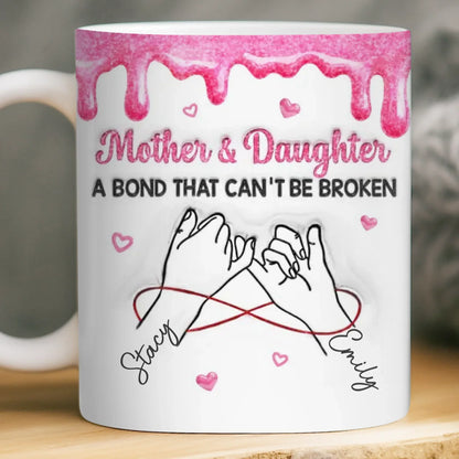 Custom 3D Inflated Effect Printed Mug - Personalized Birthday Gifts For Mom, Daughter - Queen Of My Heart