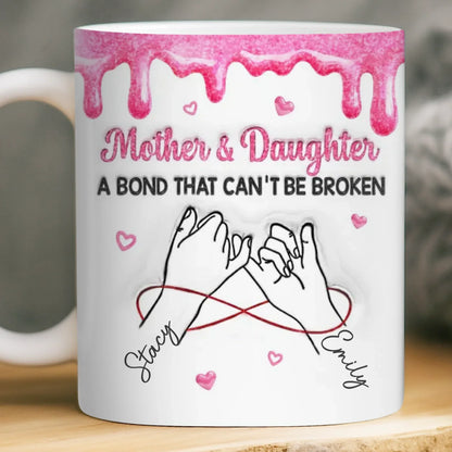 Custom 3D Inflated Effect Printed Mug - Personalized Birthday Gifts For Mom, Daughter - Queen Of My Heart
