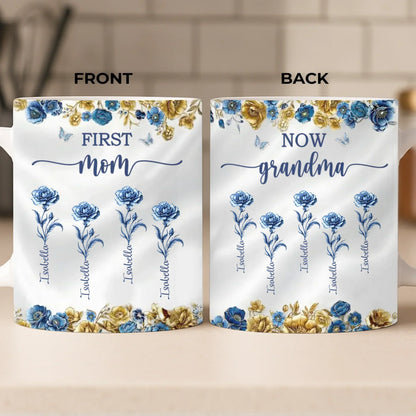 Custom Mug - Personalized Birthday Gifts For Mom, Grandma - Heart Full Of Love