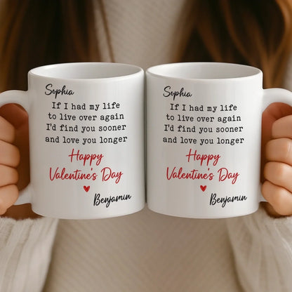 Custom Mug - Personalized Anniversary Wedding Gifts For Husband And Wife, Him And Her - Side By Side Feels Natural