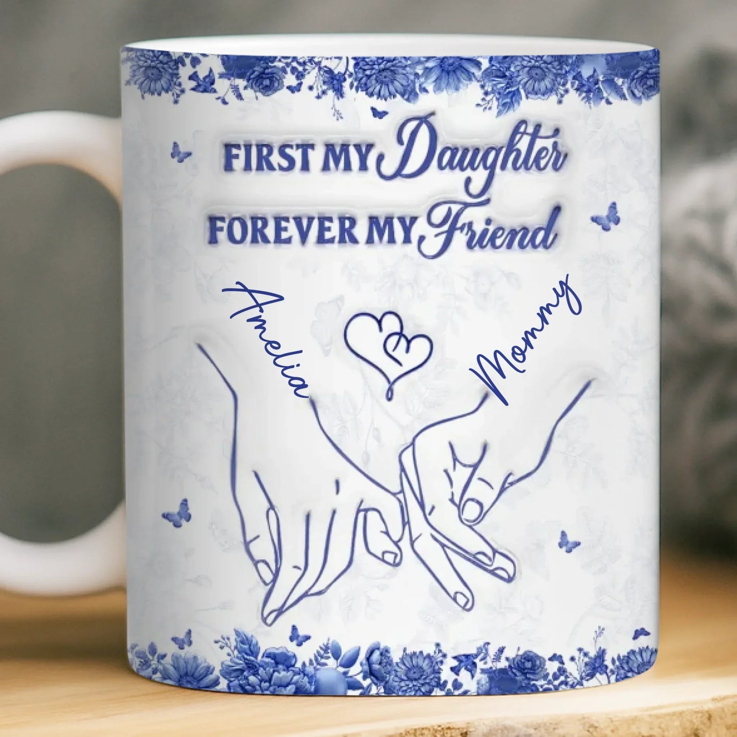 Custom 3D Inflated Effect Printed Mug - Personalized Birthday Gifts For Mom, Daughter - Grateful For You Always