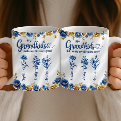 Custom Mug - Personalized Mother's Day Gifts For Mom, Grandma - A Lifetime Of Blooming Love