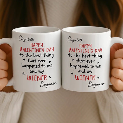Custom Mug - Personalized Anniversary Valentine Wedding Gifts For Husband And Wife, Him And Her - Together We Grow Braver