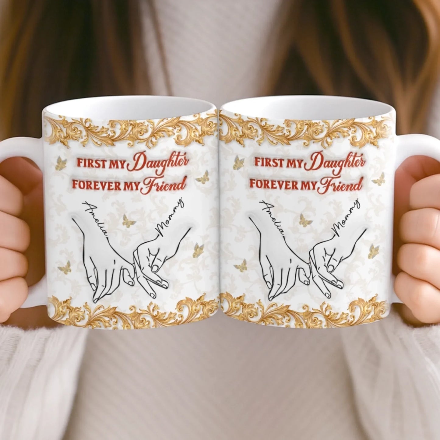 Custom 3D Inflated Effect Printed Mug - Personalized Birthday Gifts For Mom, Daughter - Simply The Best Mom