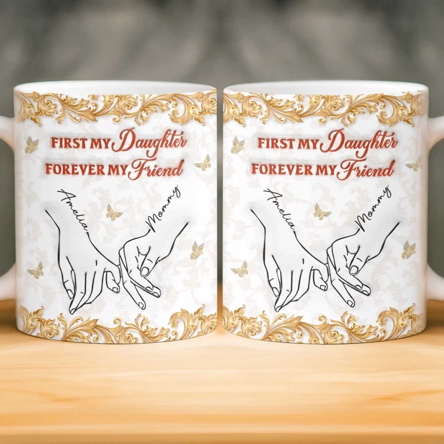 Custom 3D Inflated Effect Printed Mug - Personalized Birthday Gifts For Mom, Daughter - Simply The Best Mom