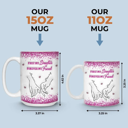 Custom 3D Inflated Effect Printed Mug - Personalized Birthday Gifts For Mom, Daughter - Loved More Than Coffee