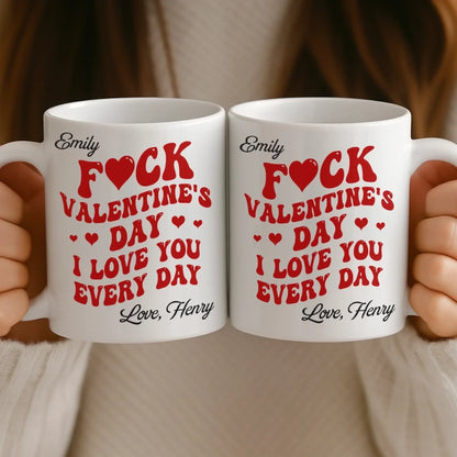 Custom Mug - Personalized Anniversary Valentine Wedding Gifts For Husband And Wife, Him And Her - My One And Only