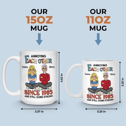 Custom Mug - Personalized Anniversary Wedding Gifts For Husband And Wife, Him And Her - Growing Old With You