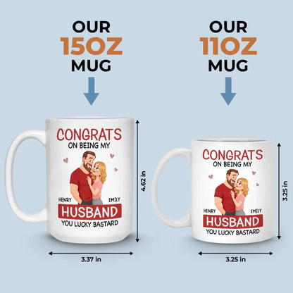 Custom Mug - Personalized Anniversary Wedding Gifts For Husband And Wife, Him And Her - Once Upon A Lifetime