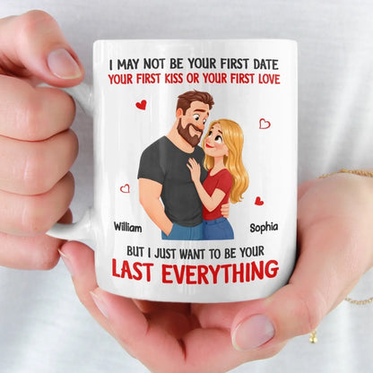Custom Mug - Personalized Anniversary Wedding Gifts For Husband And Wife, Him And Her - Congrats, I'm The Prize