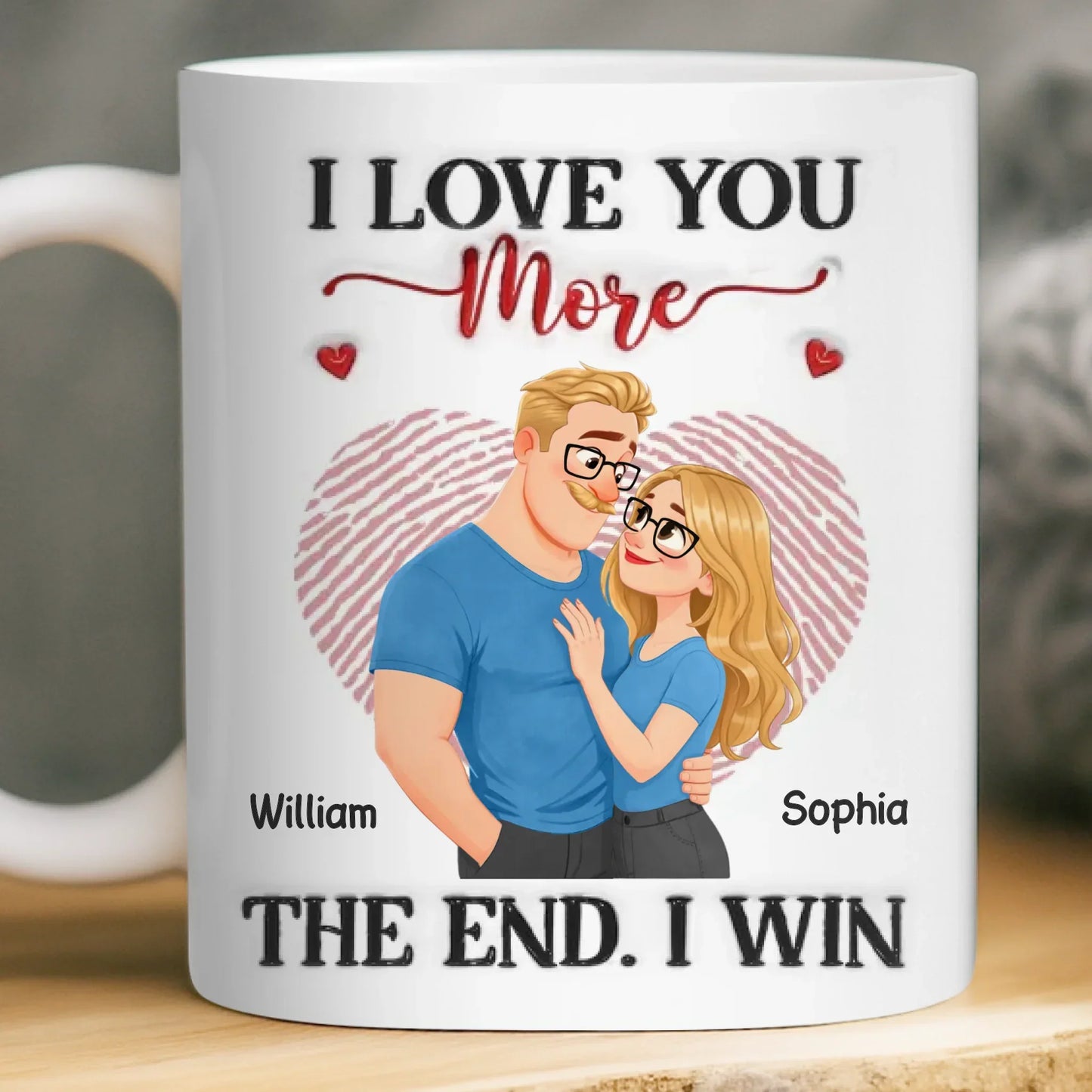 Custom Mug - Personalized Anniversary Wedding Gifts For Husband And Wife, Him And Her - I Won Your Heart
