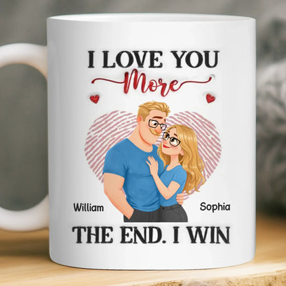 Custom Mug - Personalized Anniversary Wedding Gifts For Husband And Wife, Him And Her - I Won Your Heart