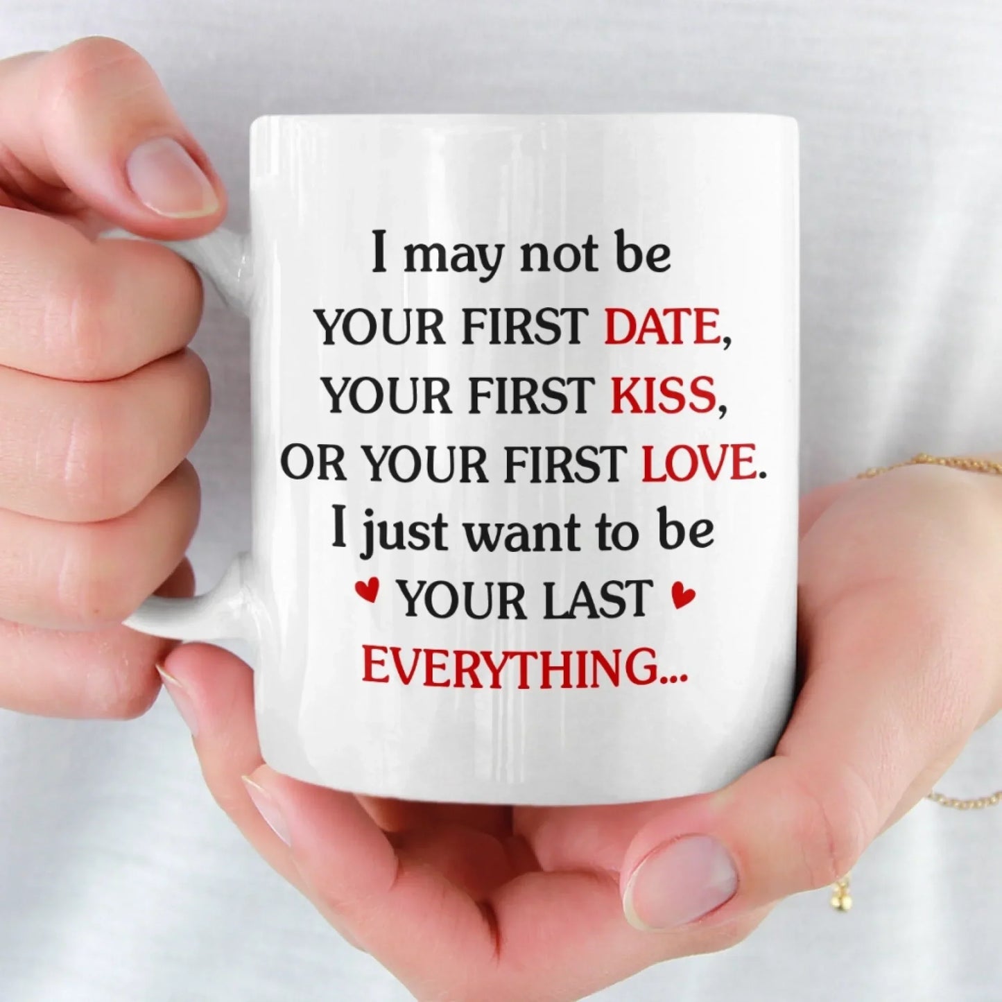 Custom Mug - Personalized Anniversary Wedding Gifts For Husband And Wife, Him And Her - Sip Love Repeat
