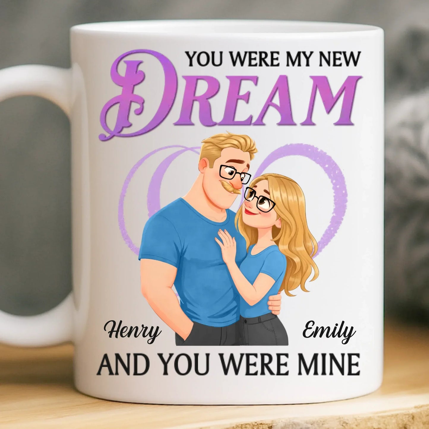 Custom Mug - Personalized Anniversary Wedding Gifts For Husband And Wife, Him And Her - Love Grows In Quiet Ways