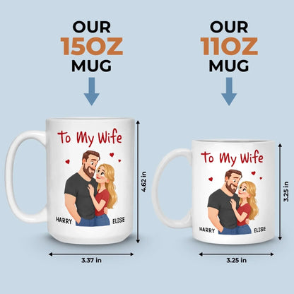 Custom Mug - Personalized Anniversary Wedding Gifts For Husband And Wife, Him And Her - Our Love Moves Gently