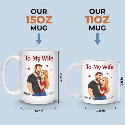 Custom Mug - Personalized Anniversary Wedding Gifts For Husband And Wife, Him And Her - You Are My Calm