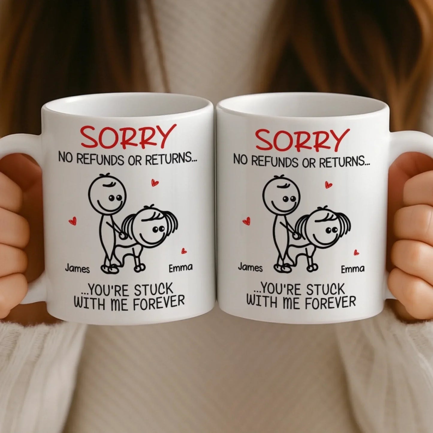 Custom Mug - Personalized Anniversary Wedding Gifts For Husband And Wife, Him And Her - Better Together