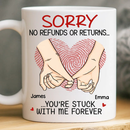 Custom Mug - Personalized Anniversary Wedding Gifts For Husband And Wife, Him And Her - My Forever Person