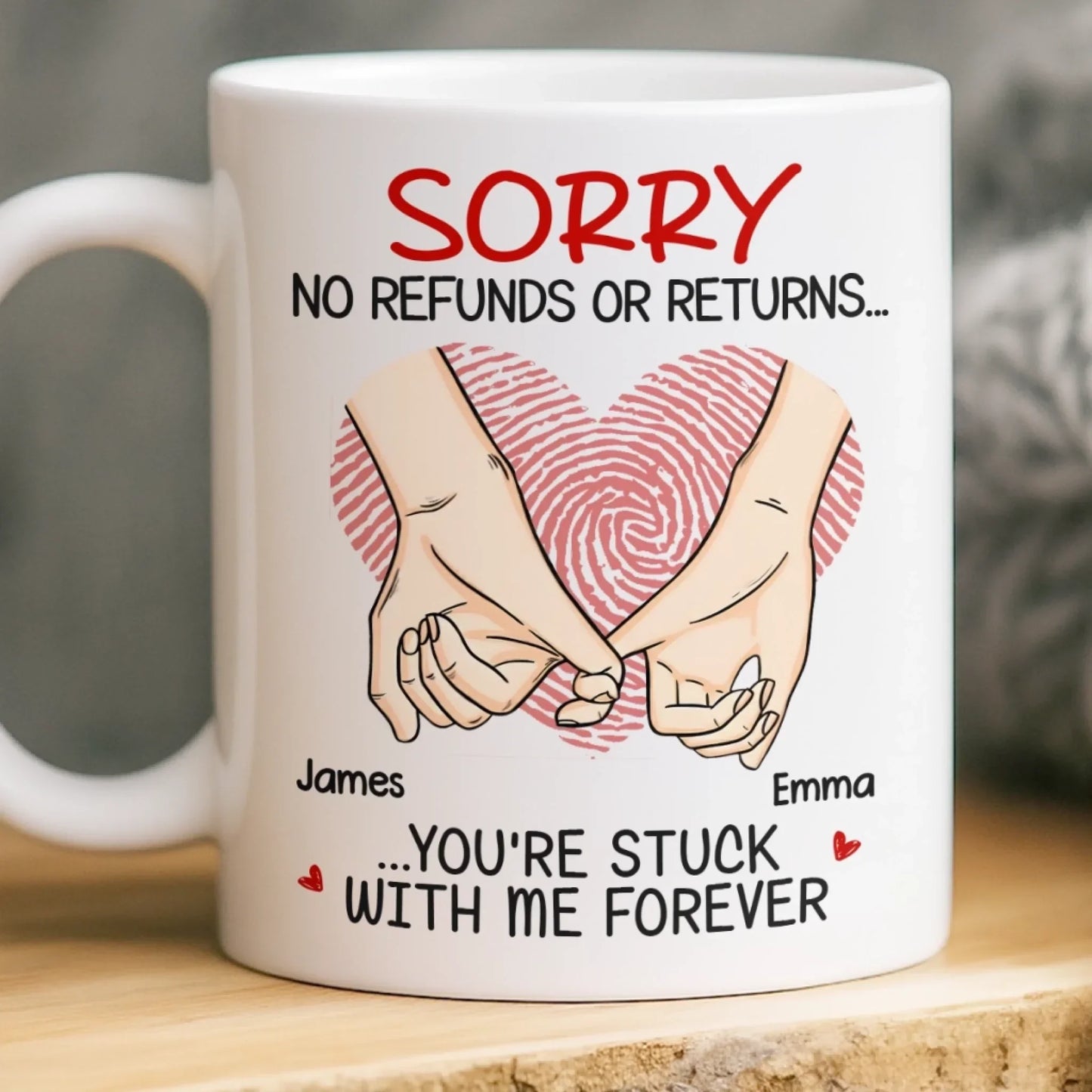 Custom Mug - Personalized Anniversary Wedding Gifts For Husband And Wife, Him And Her - My Forever Person