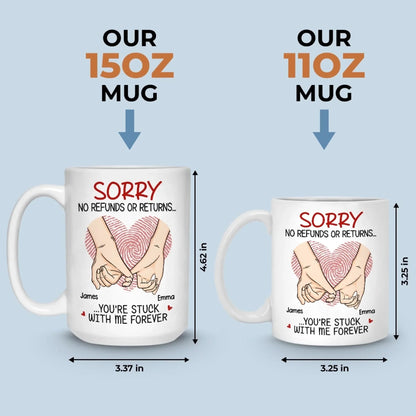 Custom Mug - Personalized Anniversary Wedding Gifts For Husband And Wife, Him And Her - My Forever Person