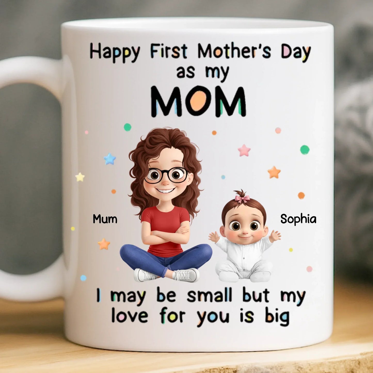 Custom Mug - Personalized Baby Shower, Gender Reveal Gifts For New Moms, New Dads, New Parents - Tiny Life Endless Love