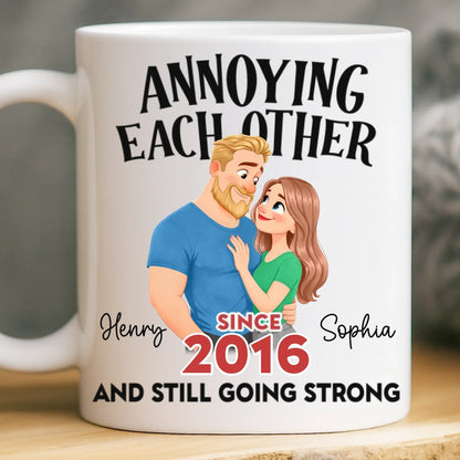 Custom Mug - Personalized Anniversary Wedding Gifts For Husband And Wife, Him And Her - Happily Ever After
