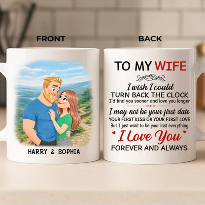 Custom Mug - Personalized Anniversary Wedding Gifts For Husband And Wife, Him And Her - Us Just Makes Sense