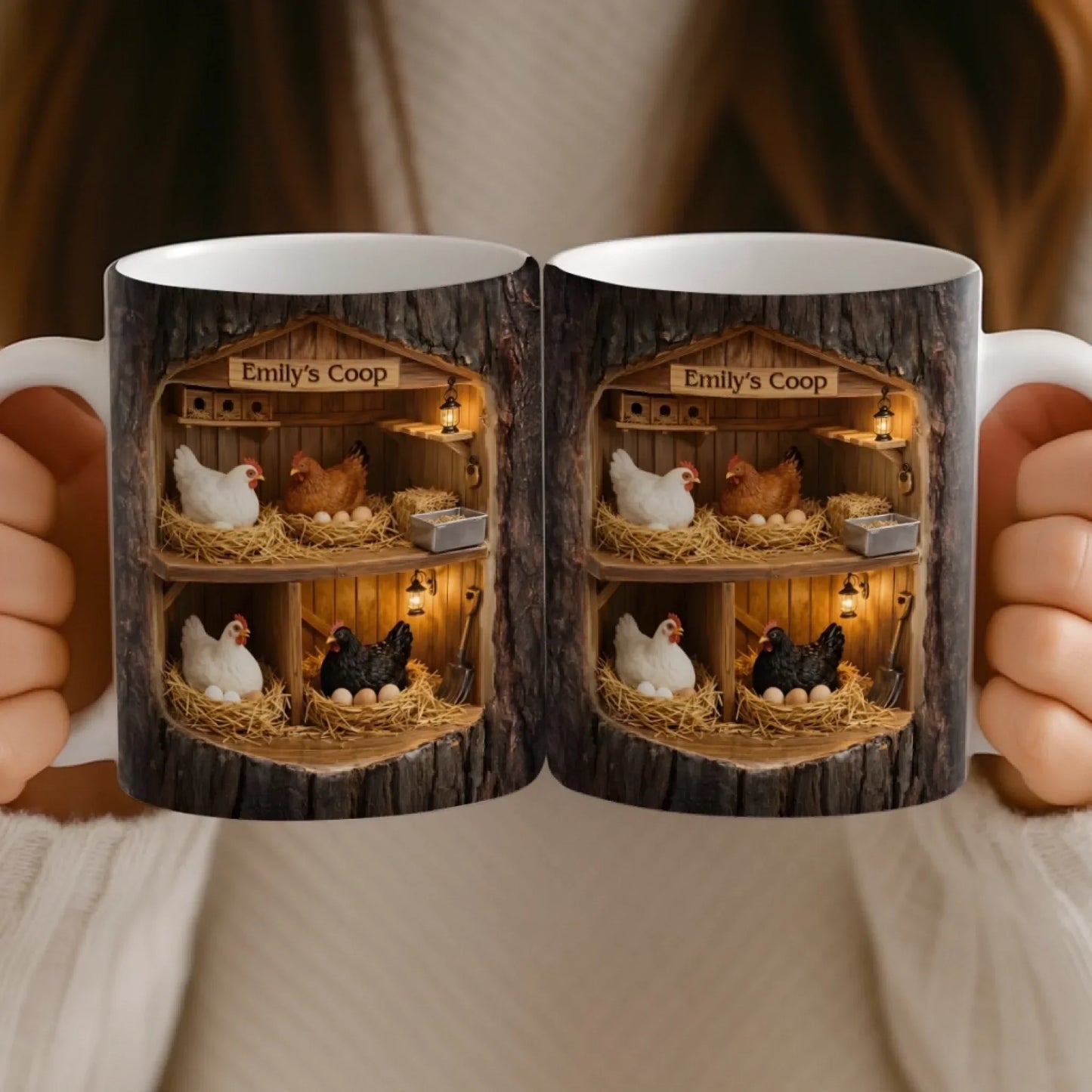 Custom Mug - Personalized Birthday Gifts For Women, Men - A Little Coop A Lot Of Love