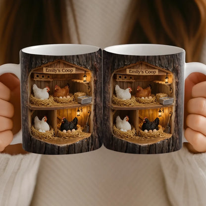 Custom Mug - Personalized Birthday Gifts For Women, Men - A Little Coop A Lot Of Love