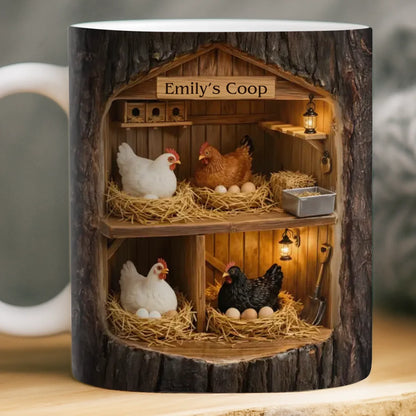 Custom Mug - Personalized Birthday Gifts For Women, Men - A Little Coop A Lot Of Love