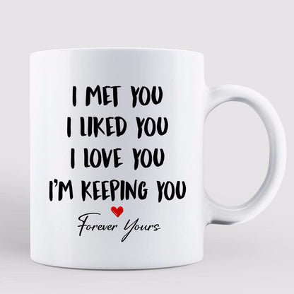 Caricature Couple Gift For Him For Her Personalized Mug
