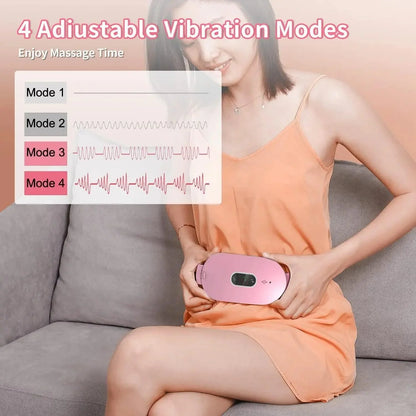 Women In Period Menstrual Heating Pad & Massage Belt