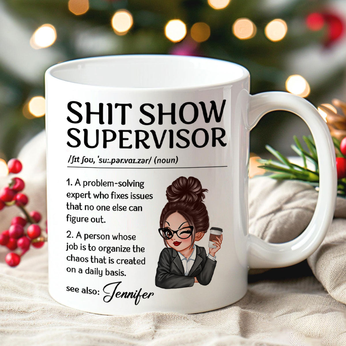 A Problem Solving Expert Personalized Mug, Funny Gift For Colleagues, Coworkers, Work Friends, Work Besties