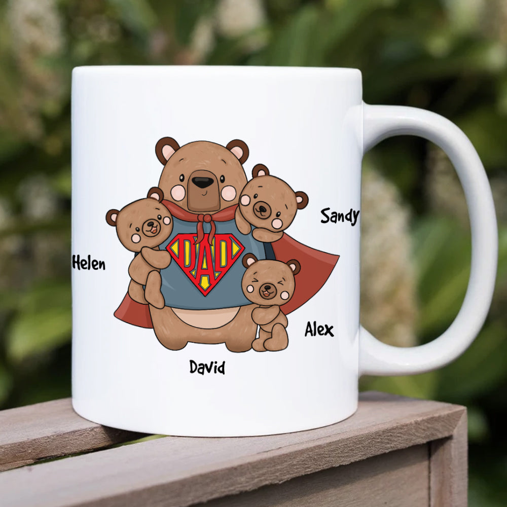 Bear Dad Personalized Coffee Mug 05nahn250423ha