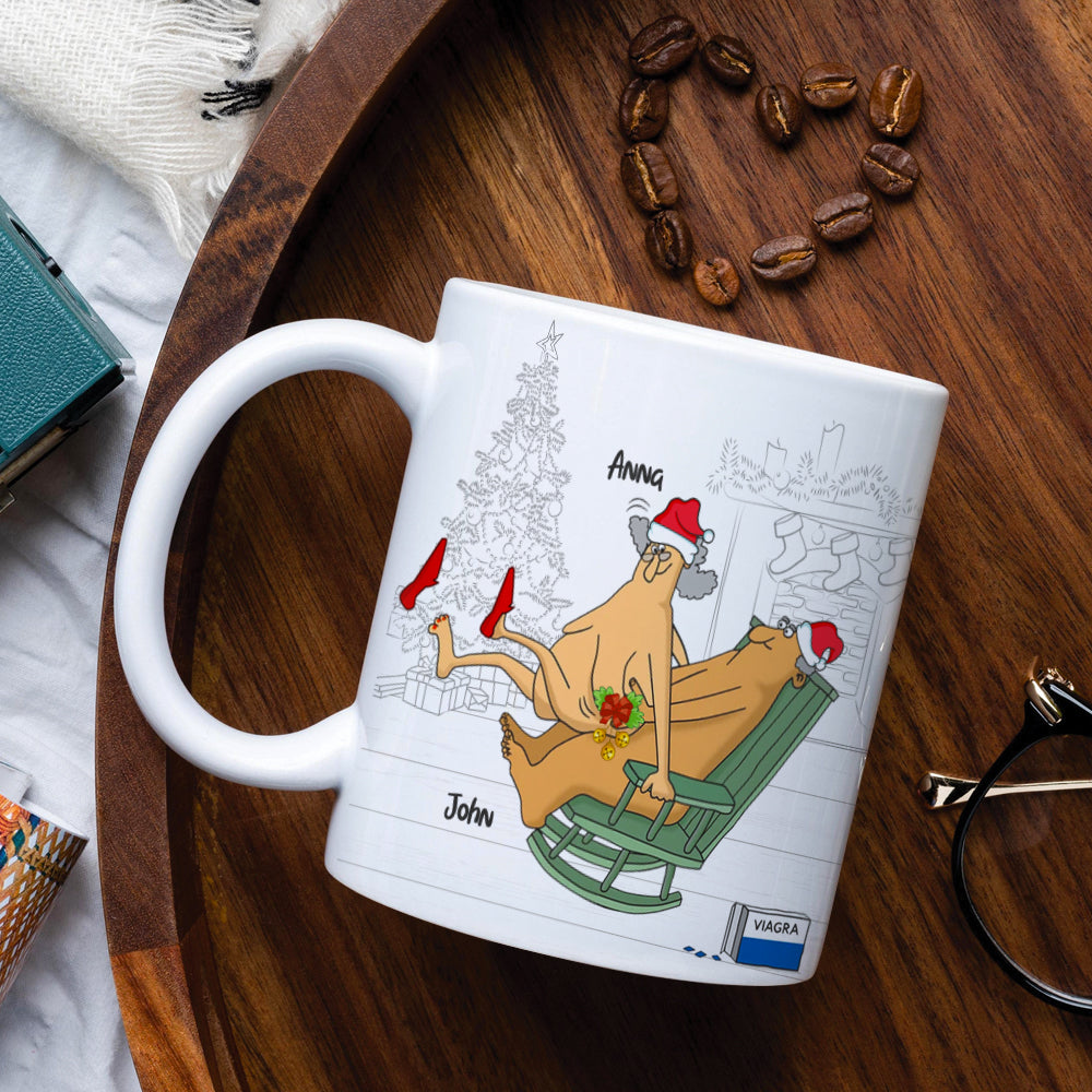 We're Really Rocking This Marriage Shit Personalized Funny Old Couple Mug, Gift For Couple