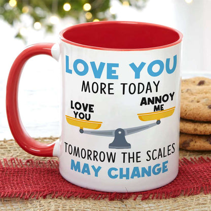 Romantic Couple, Love You More Day, Personalized Coffee Mug, Gifts For Couple