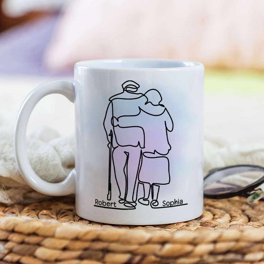 It Turns Out I Like You More Than I Originally Planned, Old Couple White Mug